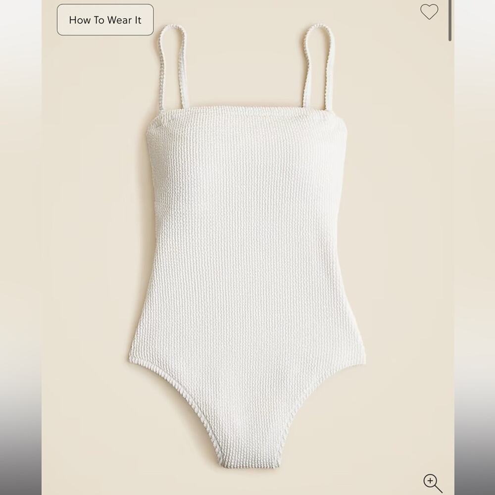 J.Crew Gemma bandeau scrunchie one-piece